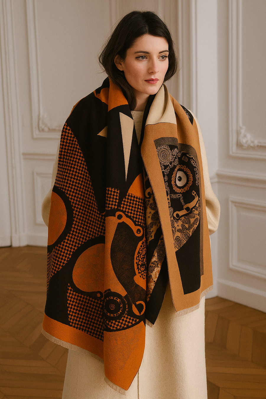 Sciarpa invernale Donna Opera | La Parisienne