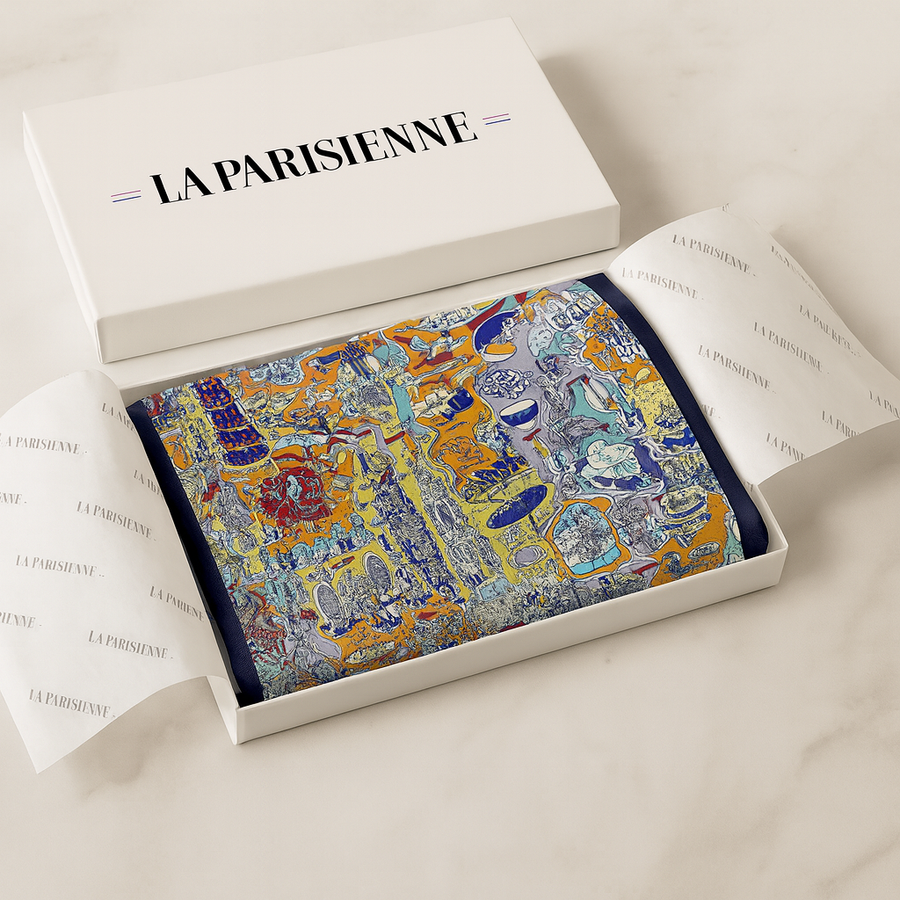 Quadrato donna originale 100% seta La Parisienne