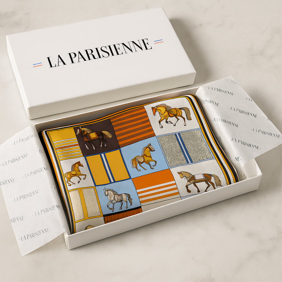 Quadrato chic 100% seta per donna | La Parisienne