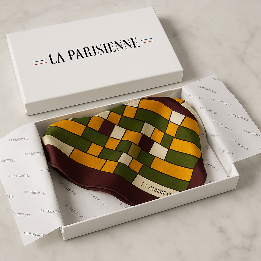 Quadrato di seta 100% originale per donna | La Parisienne