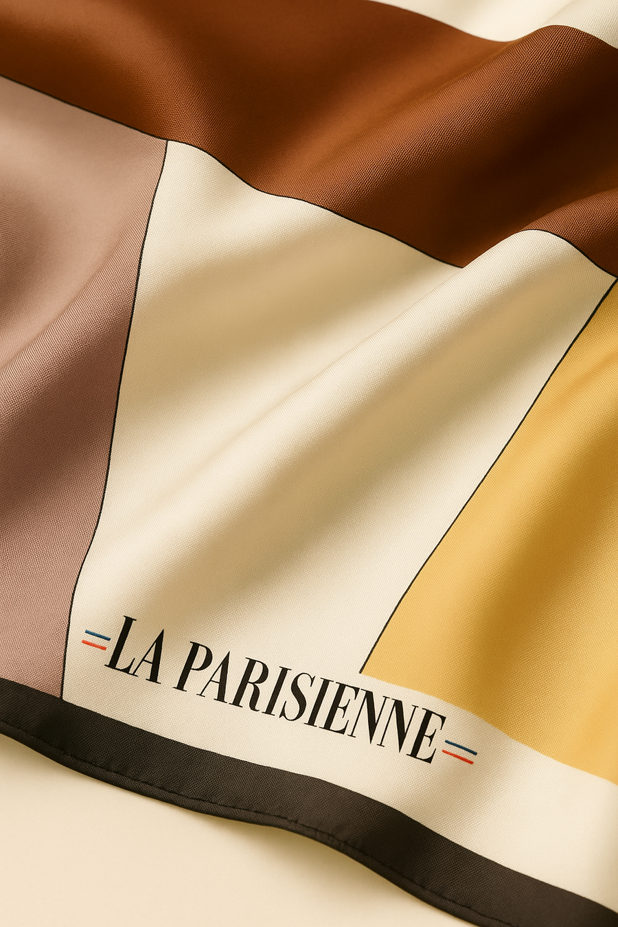 Sciarpa di seta Casual Tricolore Decorazione Donna | La Parisienne