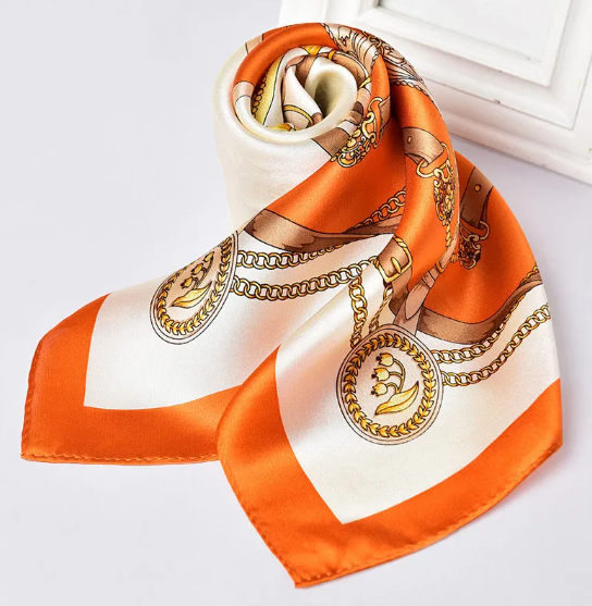 100% seta Sciarpa quadrata da donna di lusso La Parisienne