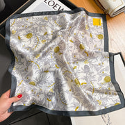 100% Seta Quadrato Bianco Donna | La Parisienne
