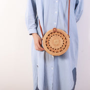 Borsa in rattan intrecciato La Parisienne