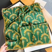 Quadrato 100% seta con decorazione di palme per donna | La Parisienne