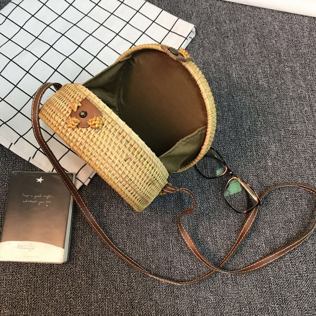 Borsa da spiaggia in bambĂą La Parisienne