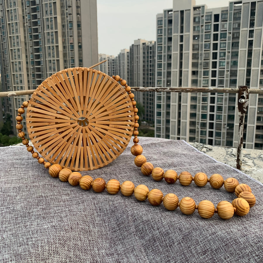 Borsa da spiaggia in bambù | La Parisienne