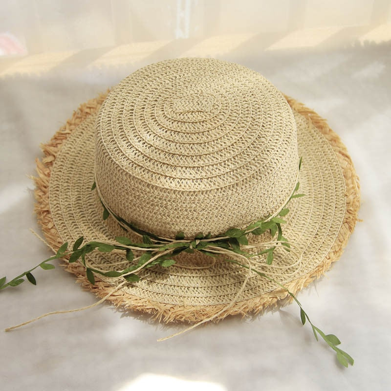 Cappello di paglia da donna con decorazioni naturali | Il Parigino