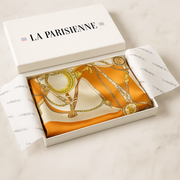 Sciarpa quadrata di lusso da donna in 100% seta | La Parisienne 