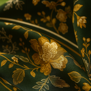 Sciarpa quadrata 100% seta con decorazione floreale bianca per donna | La Parisienne