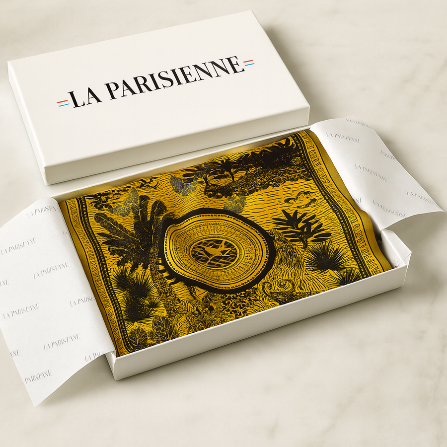 Quadrato 100% seta Decorazione Egitto Donna | La Parisienne