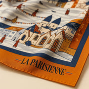 Sciarpa quadrata da donna chic 100% seta La Parisienne