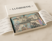 Decorazione surrealista quadrata in seta al 100% per donna | La Parisienne 