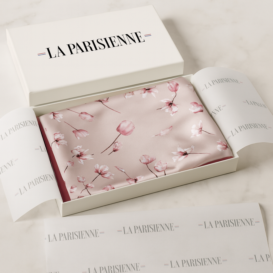 100% Seta Decorazione floreale quadrata per donna | Il parigino 