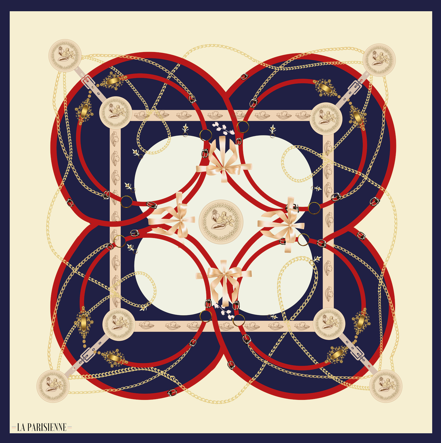 Sciarpa 100% seta Signature | La Parisienne