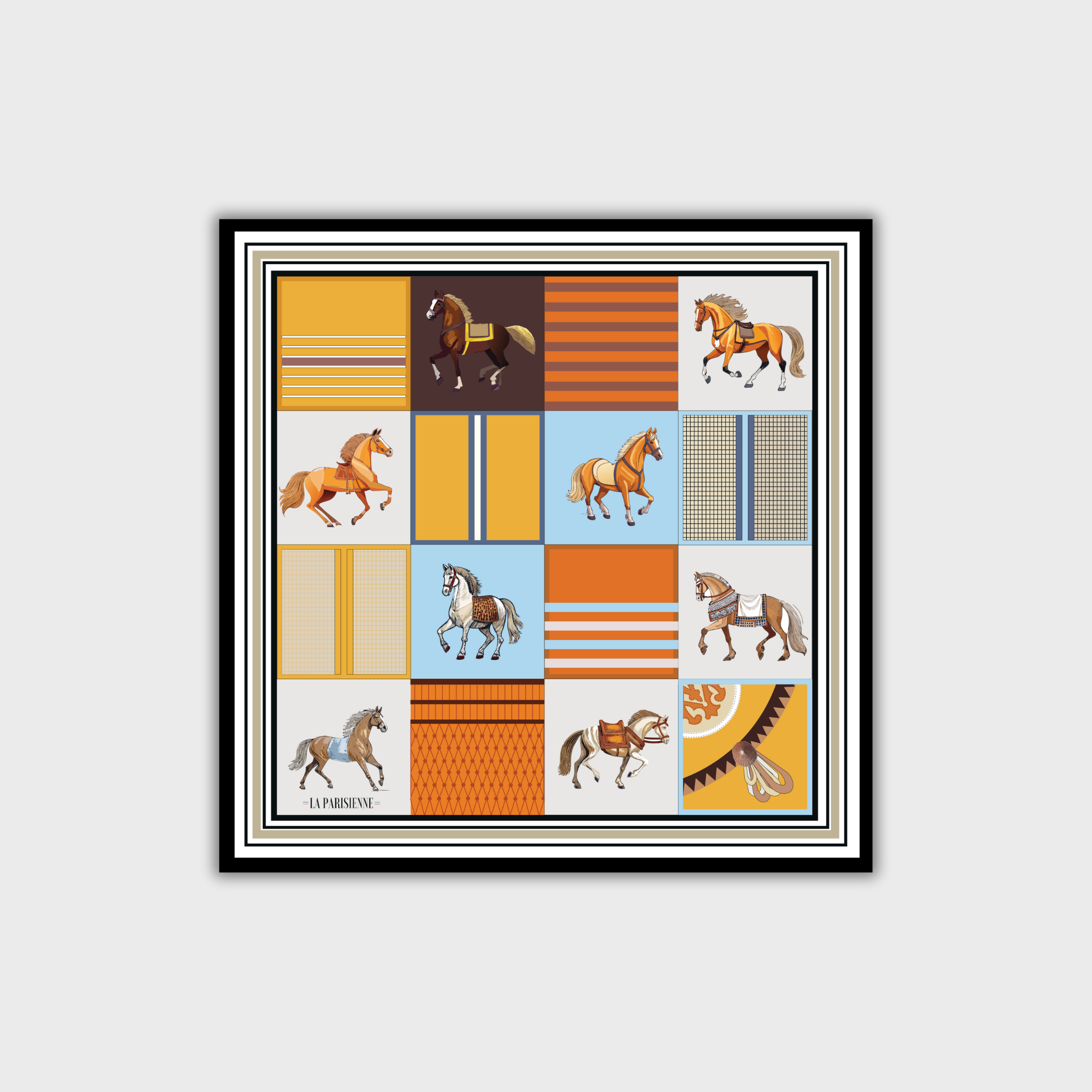 Sciarpa 100% seta Signature | La Parisienne