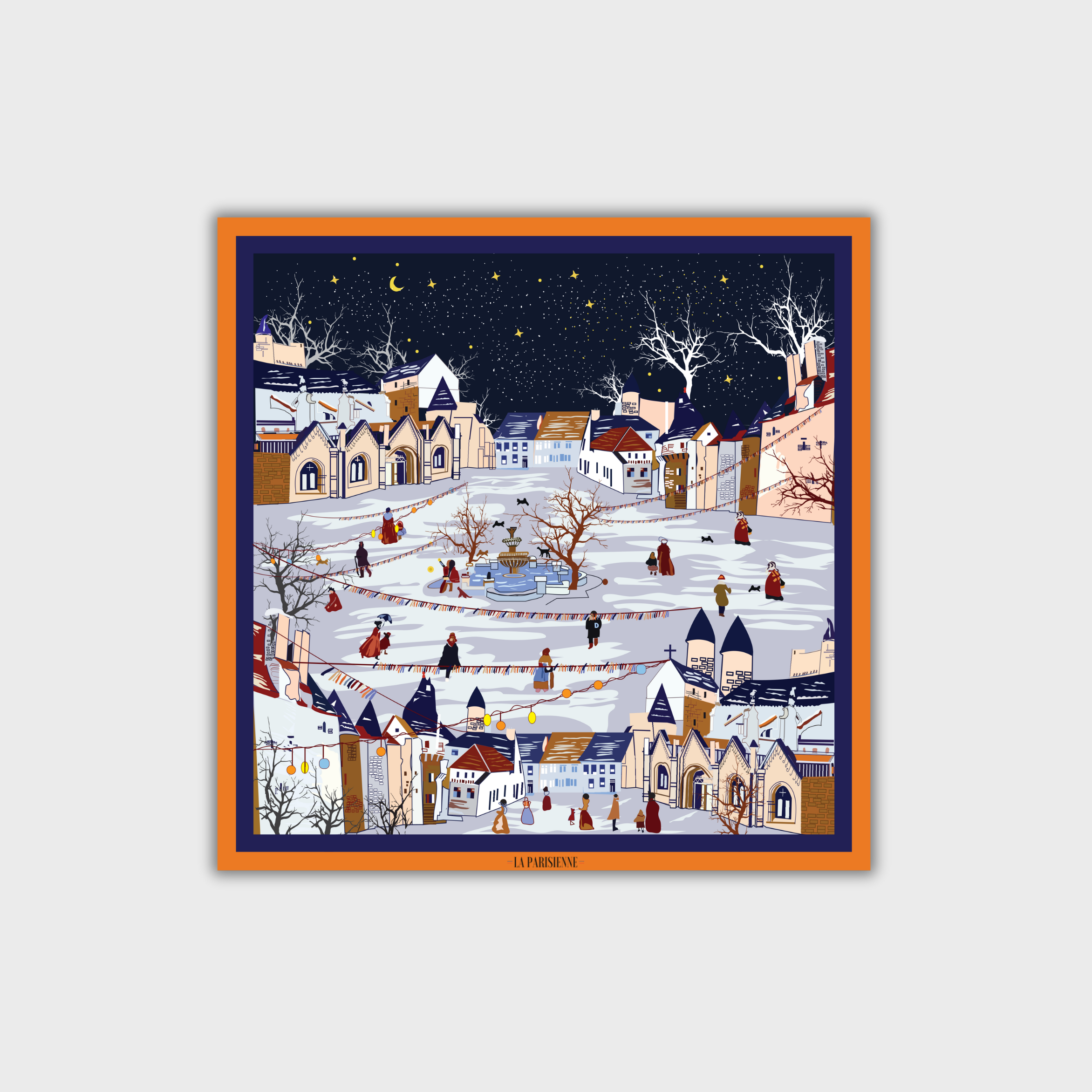 Sciarpa 100% seta Signature | La Parisienne