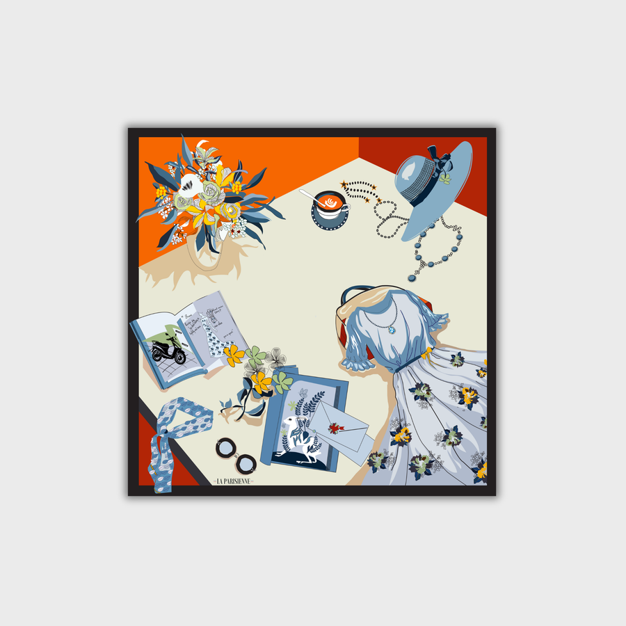 Sciarpa 100% seta Signature | La Parisienne