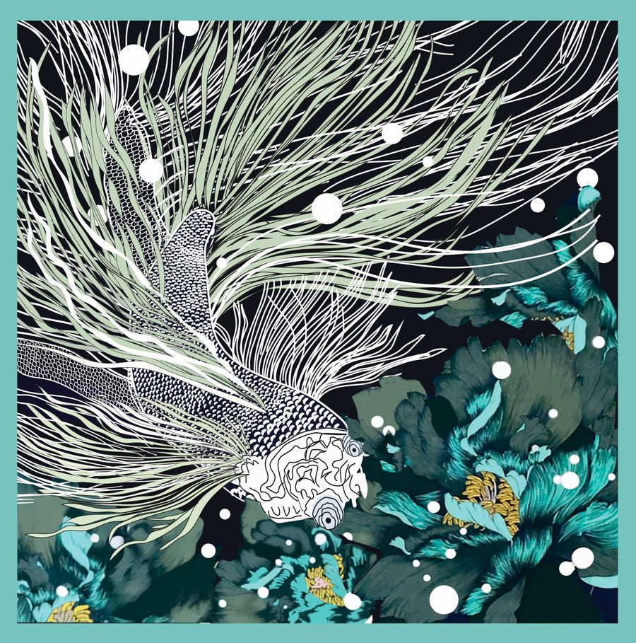 Sciarpa 100% seta Signature | La Parisienne