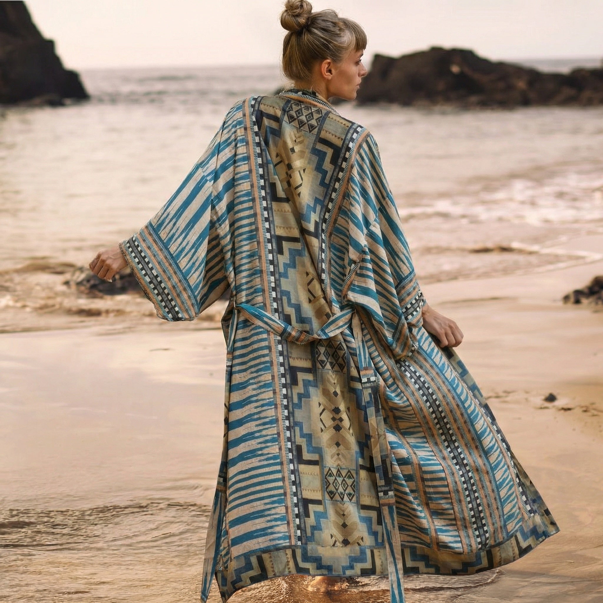 Kimono da spiaggia in stile giapponese | Il Parigino 