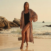 Kimono da spiaggia bohémien La Parisienne
