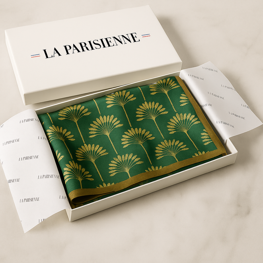 Quadrato 100% seta decorazione palma Donna | La Parisienne
