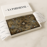 100% Seta Verde Quadrato Ornamento Chic Donna | La Parisienne