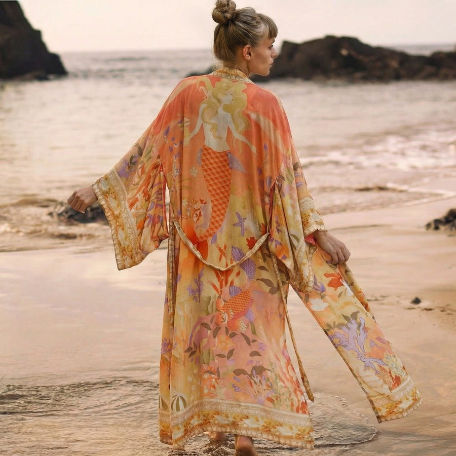 Kimono da spiaggia bohémien La Parisienne