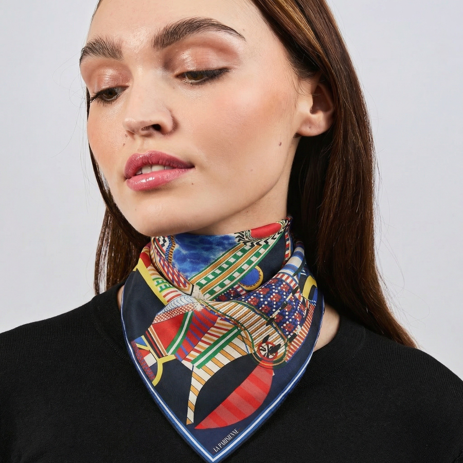 Sciarpa firmata 100% seta | La Parigina