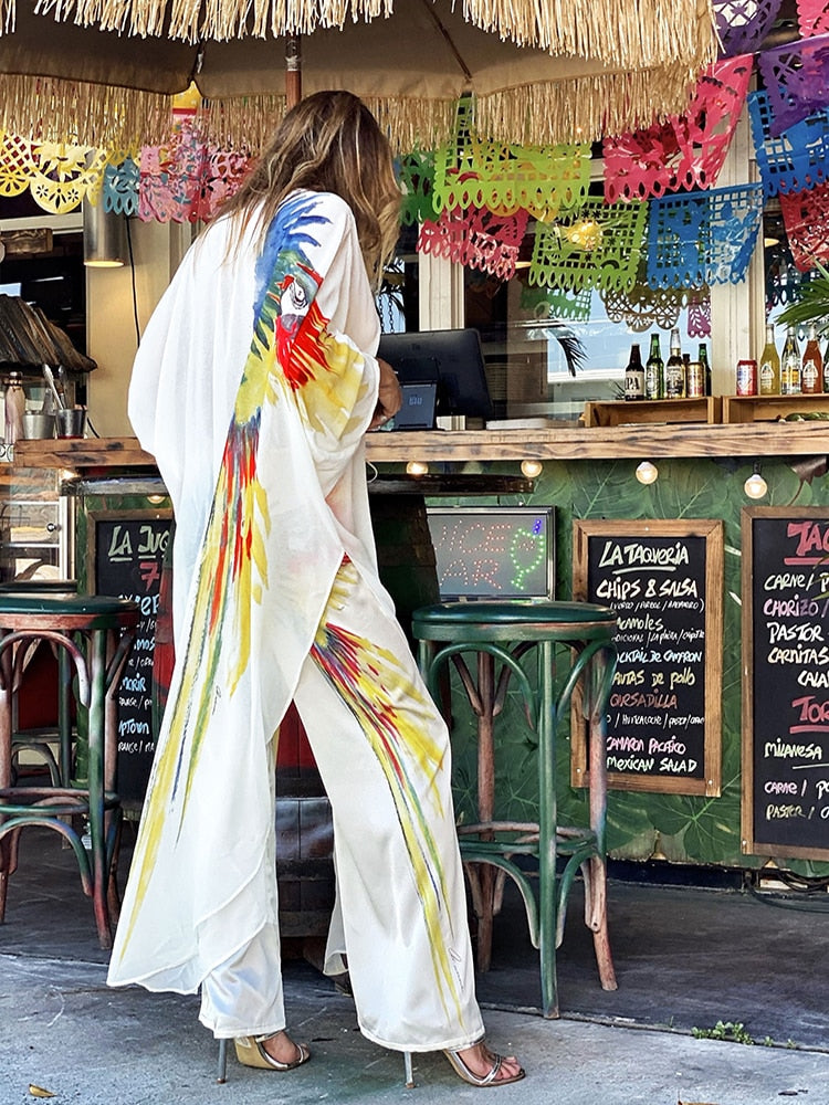 Abito bianco con motivo Ara La Parisienne