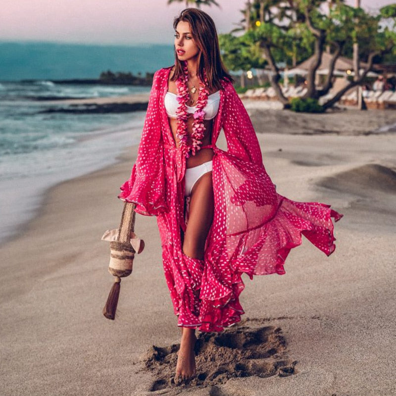 Elegante Kimono da spiaggia La Parisienne