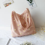 Canvas Tote Bag Daisy Decorazione Donna | La Parisienne