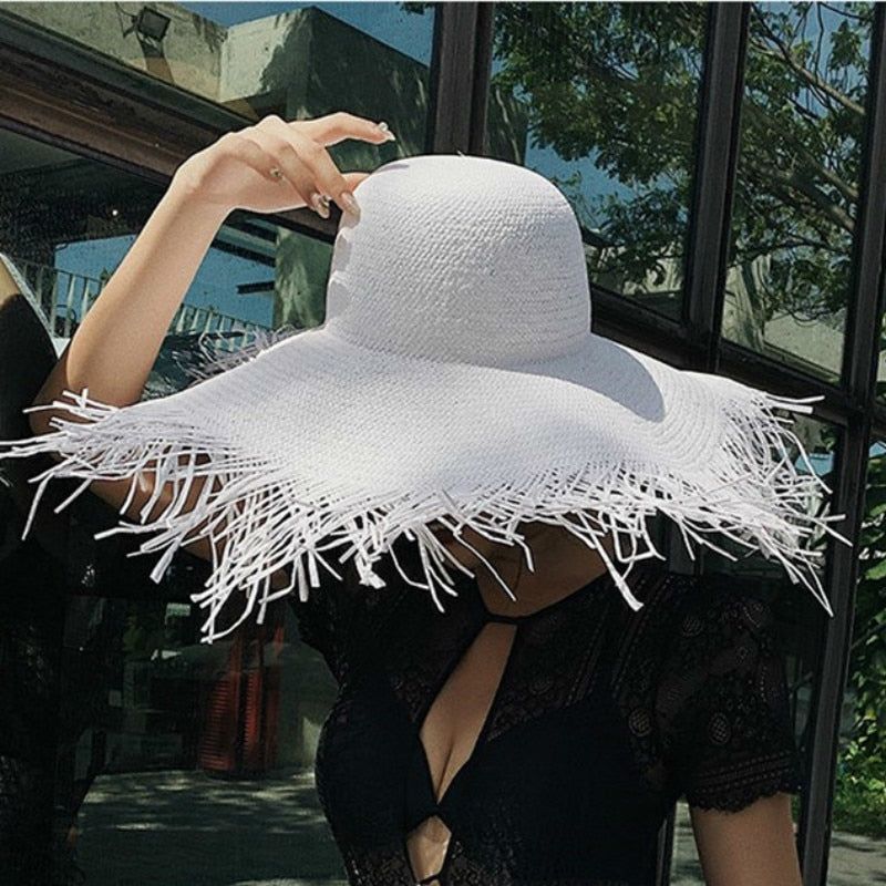 Cappello di paglia intrecciata da donna La Parisienne