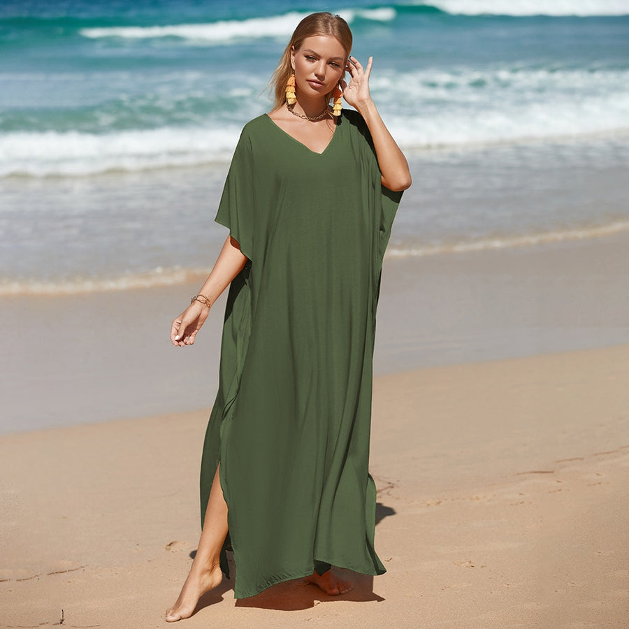 Abito da spiaggia verde chic per donna | Il parigino 