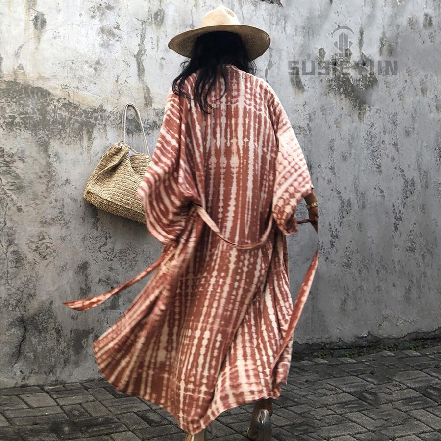 Kimono da spiaggia bohémien La Parisienne