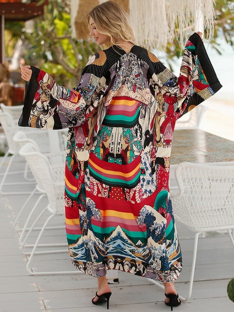 Kimono Chic e ispirazione africana bohémien. La Parisienne