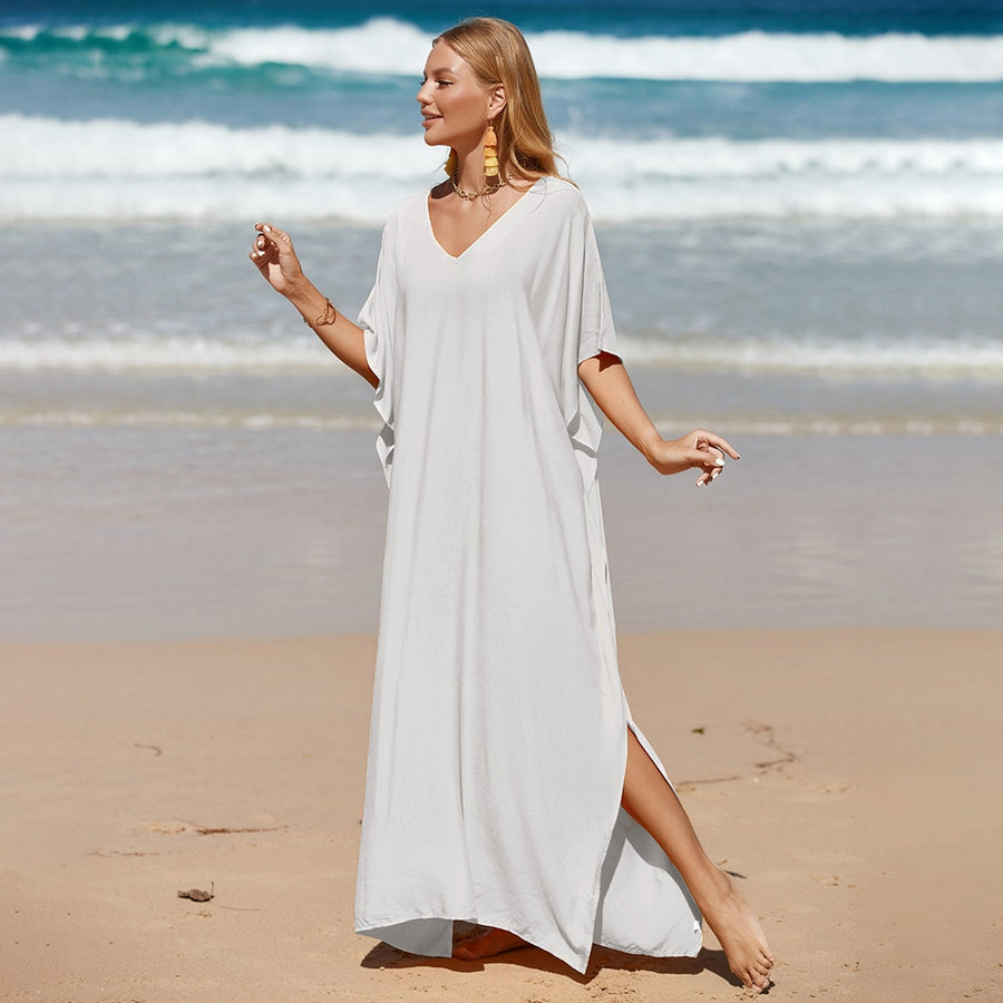 Schickes weißes Strandkleid für Damen | Der Pariser