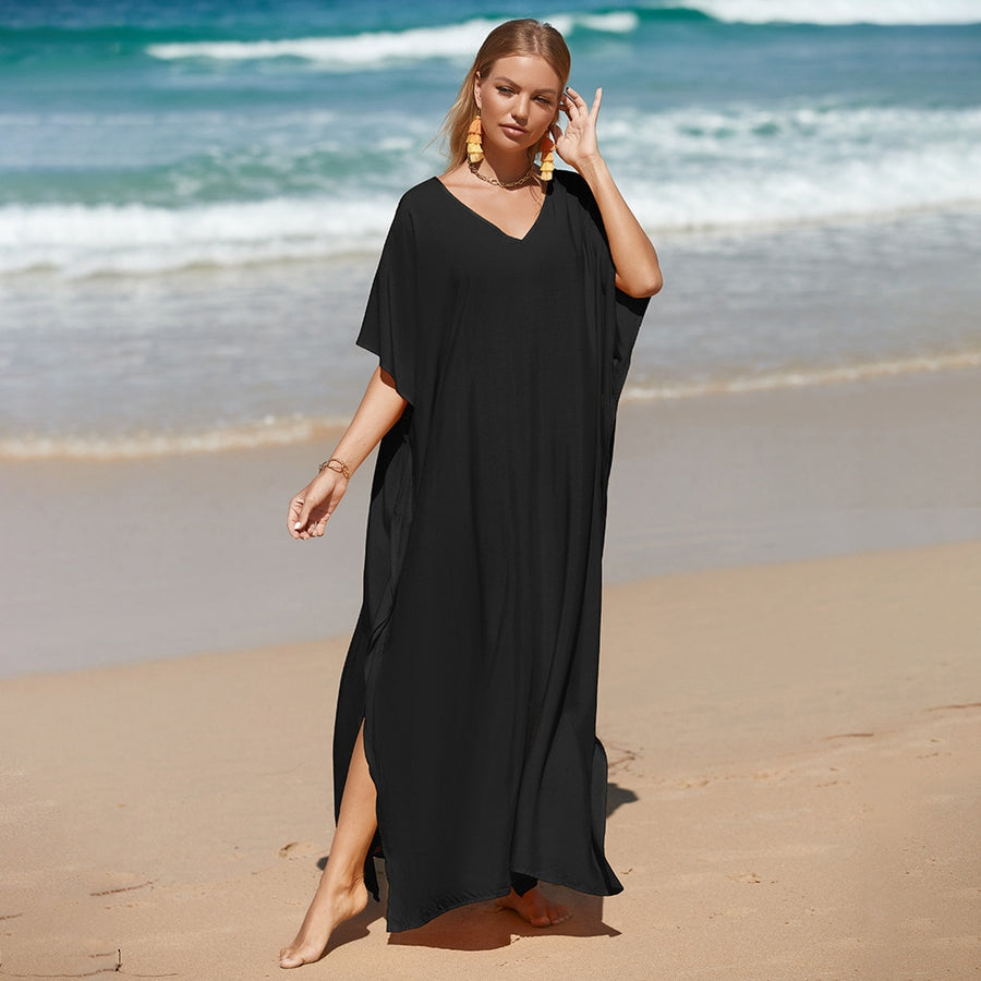 Abito da spiaggia nero chic da donna | Il parigino